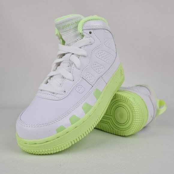 Air Jordan GIRLS AJF 9 (PS) LITTLE KIDS Sneakers White - Picture 7 of 9